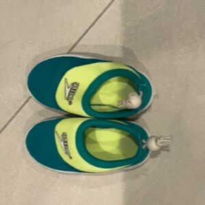 Speedo Kids Water Shoes - Teal and Lime